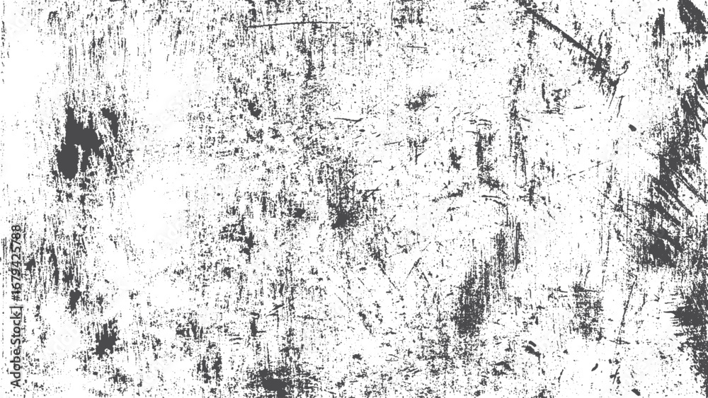 Obraz premium Vintage grunge halftone vector ink background with organic dust grain texture for retro overlay effect. 