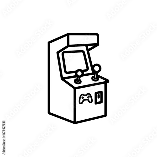 Arcade game machine with transparent background
