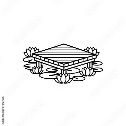 Lotus flower with transparent background