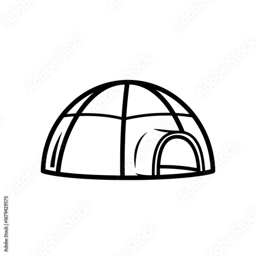Igloo with transparent background