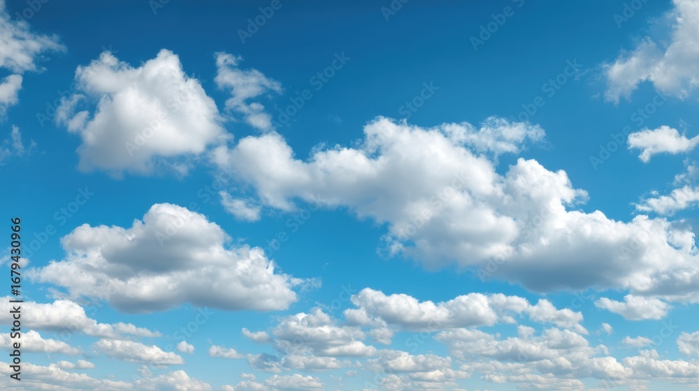 Obraz premium Soft Clouds in the Blue Sky