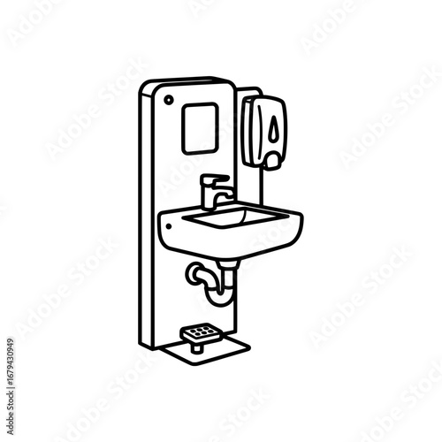 Hand sanitizer dispenser with transparent background