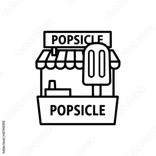 Popcorn stand with transparent background