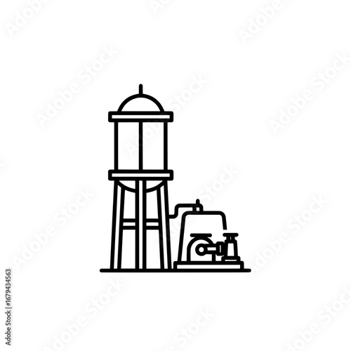 Oil pump with transparent background