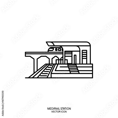 Mediral station with transparent background