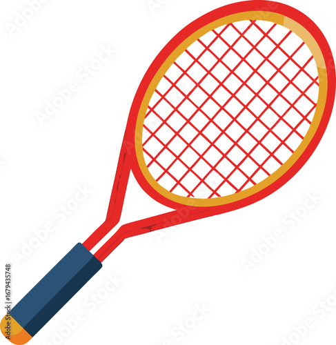 Tennis ball and tennis racket sports icon tennis logo vector illustration of sports