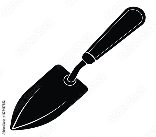 Simple trowel construction tool icon vector graphic