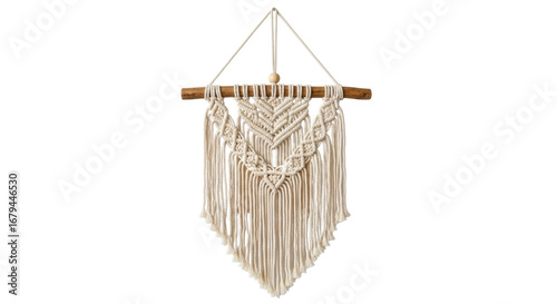Foto Isolated Macrame Wall Hanging