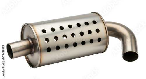 Obraz na płótnie Isolated Car Muffler