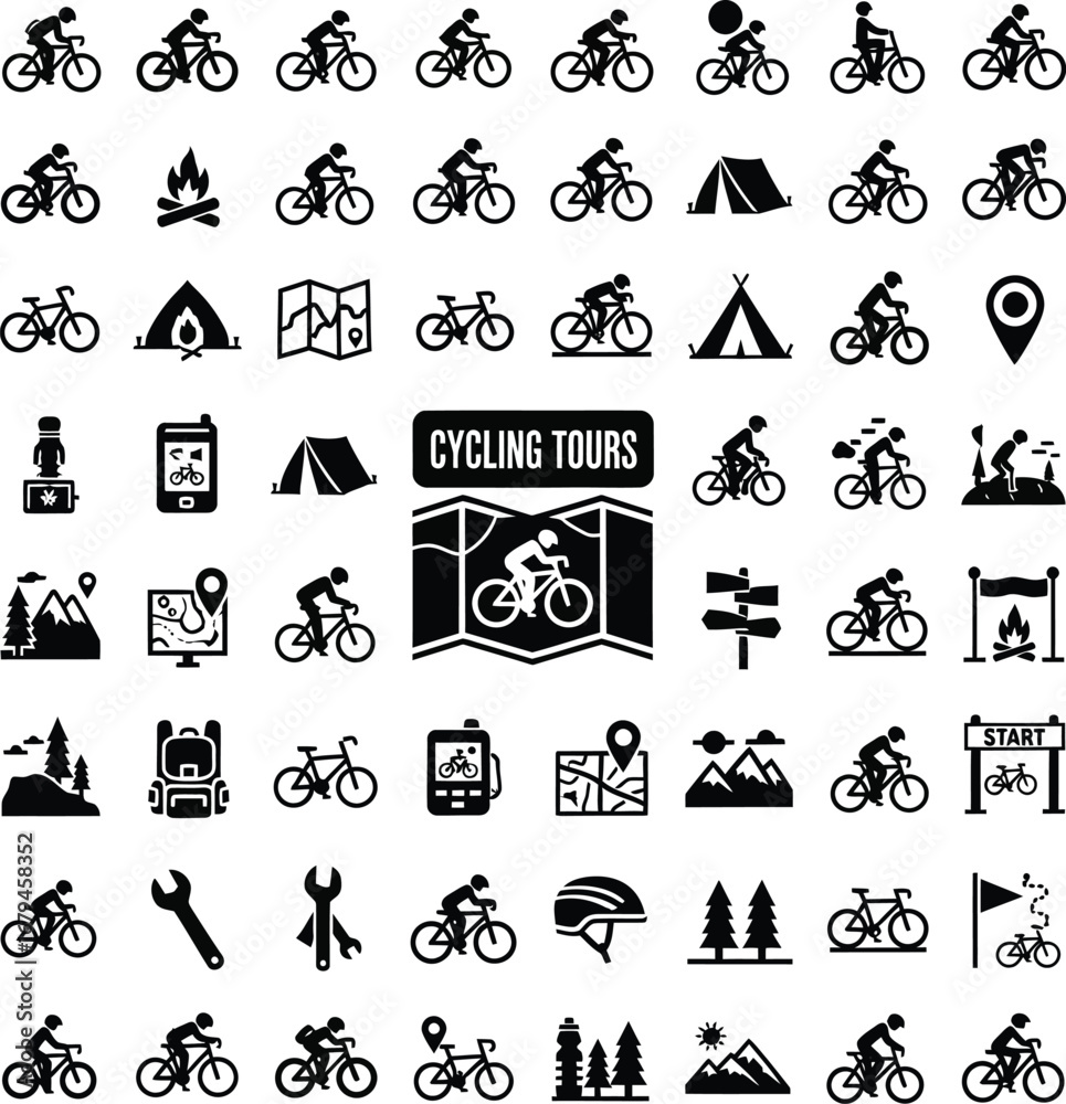 Fototapeta premium Collection of science and medical icons