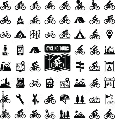 Collection of science and medical icons