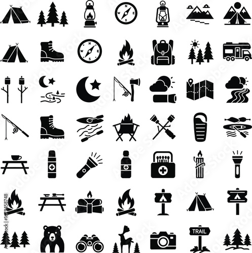 Collection of education and learning icons
