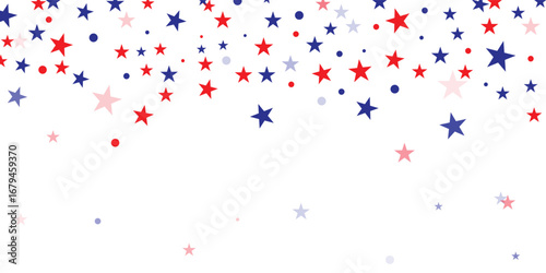red and blue stars background icon. vector design for happy new year, 4th of july border, independence day, labor day, party, event, greeting card, poster and website. illustration and transparent PNG