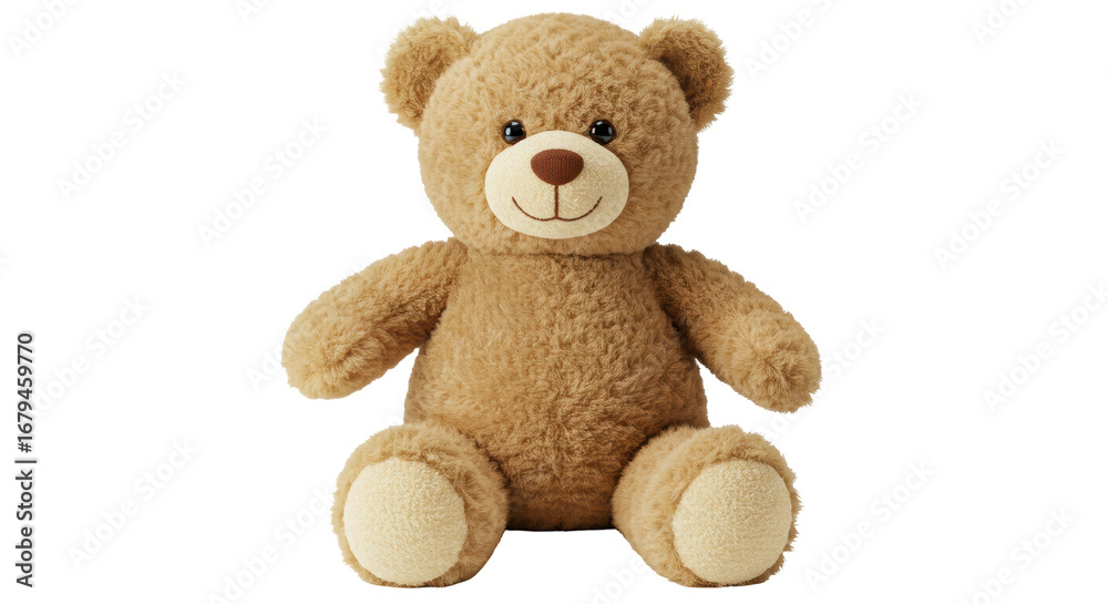 Obraz premium Isolated Plush Teddy Bear Sitting