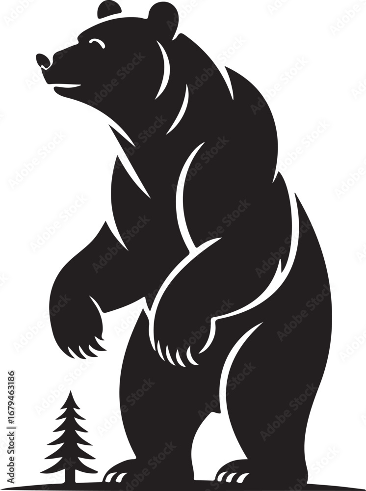 Fototapeta premium vector illustration of bear