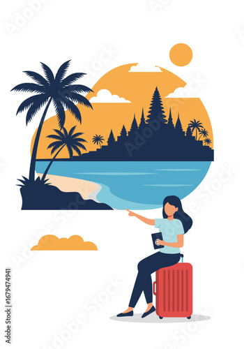 Tropical island vacation getaway paradise destination beach resort adventure travel