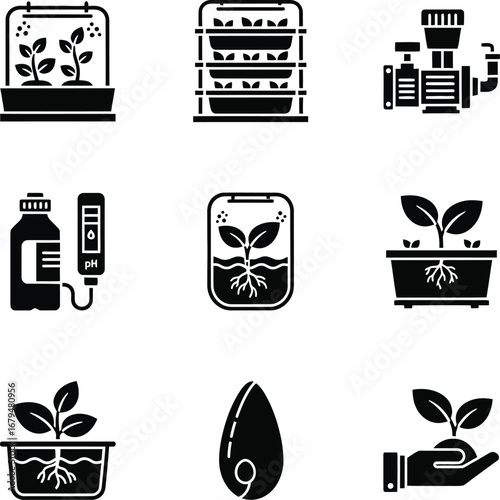 Collection of protest and public order icons