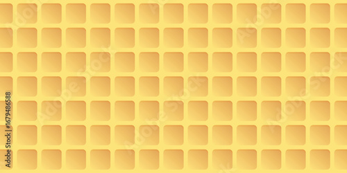 Background geometric shapes Waffle and cone texture Rounded square seamless pattern food