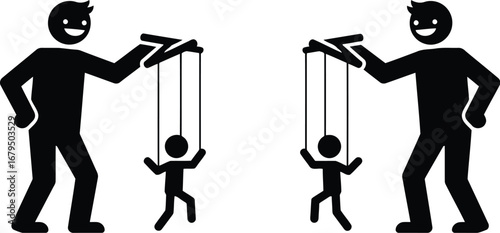 Puppet master control manipulation influence concept