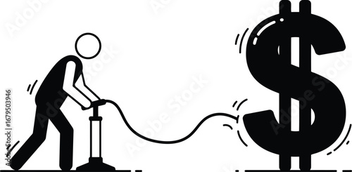 Pump up your profits business growth concept