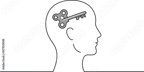 Key to mind unlock ideas unlock potential