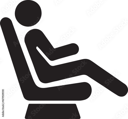 Forward Facing Car Seat vector 