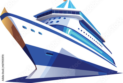 cruise ship with multiple deck