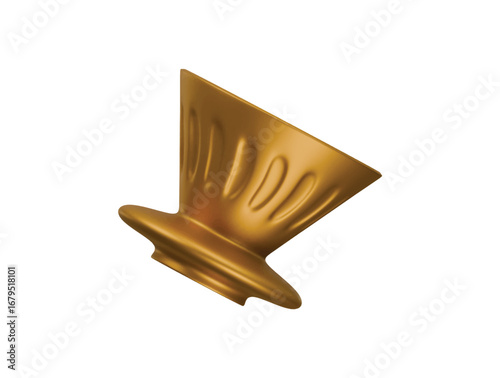 coffee dripper icon 3d illustration render