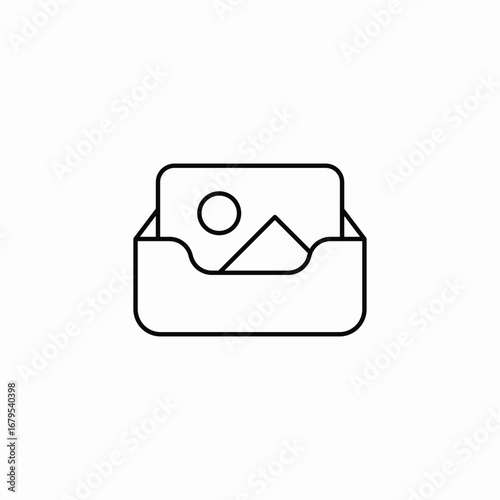 mail image icon sign vector