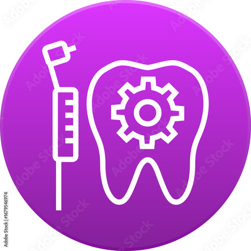 Dental treatment icon vector scalable illustration for healthcare and dentistry vector