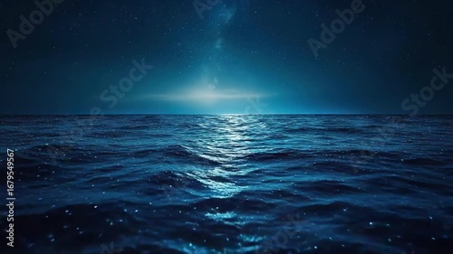 plankton glowing waves bioluminescent sea orbit in video