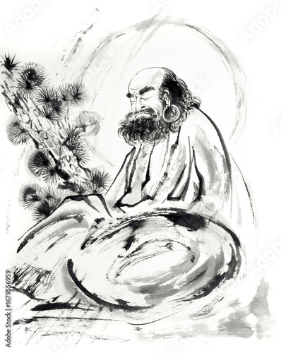 Bodhidharma in Samadhi