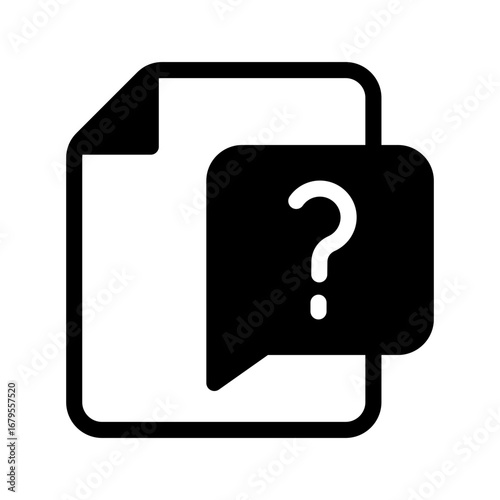Question simple icon vector illustration for ui ux and app design