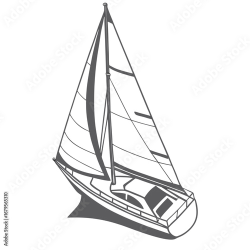 Illustration of a sailboat