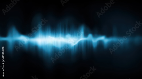 Dynamic soundwave animation captured in a still image
