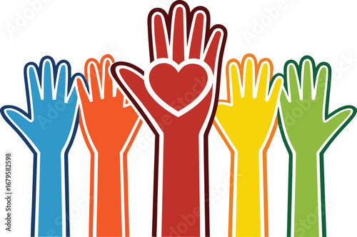 International Day of Charity Illustration. Charity Donation Awareness Artwork. Helping Hands Charity Concept. Global Charity Campaign Drawing. Support Poor and Needy Design. Love and Care Charity Post