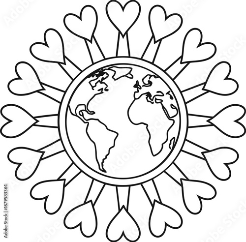 International Day of Charity Illustration. Charity Donation Awareness Artwork. Helping Hands Charity Concept. Global Charity Campaign Drawing. Support Poor and Needy Design. Love and Care Charity Post