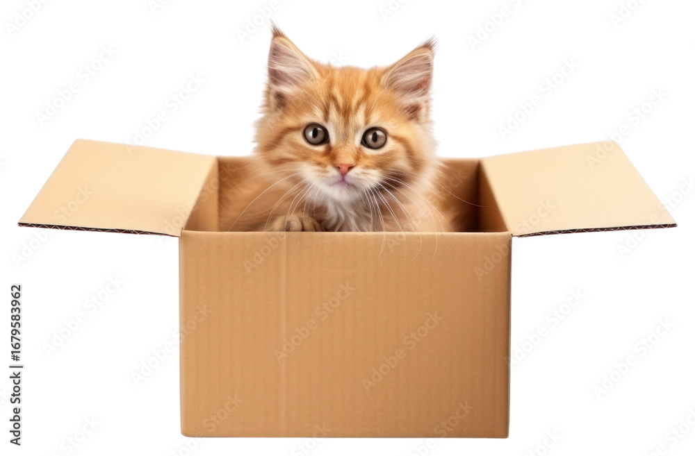 Fototapeta premium PNG Cardboard box mammal animal.