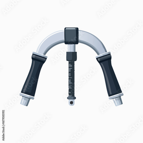 A precision measuring instrument with adjustable arms and a central calibrated gauge.