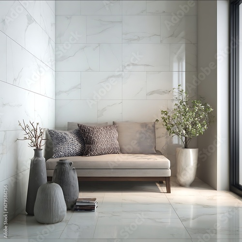 eu quero uma imagem somente de paredes brancas teto branco e piso porcelanato branco Mostrando pouquinho da parede esquerda e maior parte sendo a parede de fre