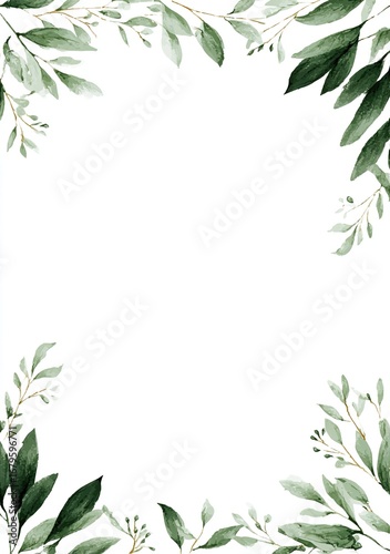Wallpaper Mural Elegant Certificate with Botanical Laurel Leaf Corners on Pristine White Background, Editable Template Torontodigital.ca
