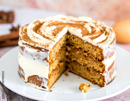 Wallpaper Mural Layered cake with cream frosting Torontodigital.ca