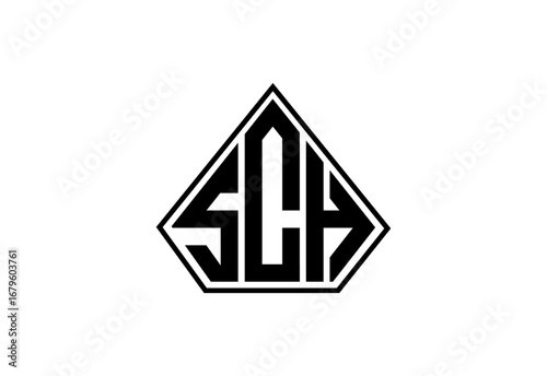 SCH Custom Monogram Logo Design. Free Download SCH Custom Monogram Logo Design. - GFXLoad