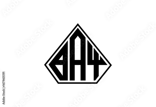 Free Download BAY Custom Monogram Logo Design. - GFXLoad