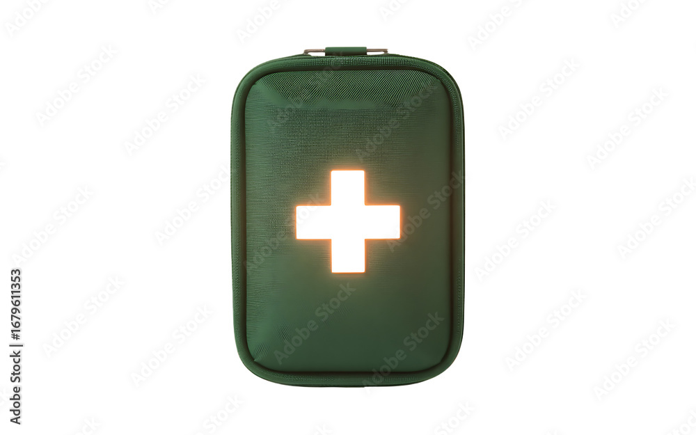 Obraz premium First aid kit isolated on transparent background