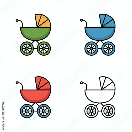 Collection of Stroller and Pram Graphics