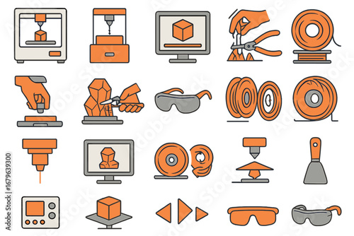 Exploring various tools and processes used in modern 3D printing technology and design techniques