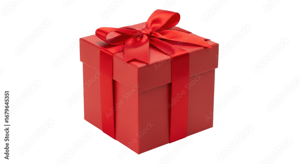 Obraz premium Isolated Red Gift Box