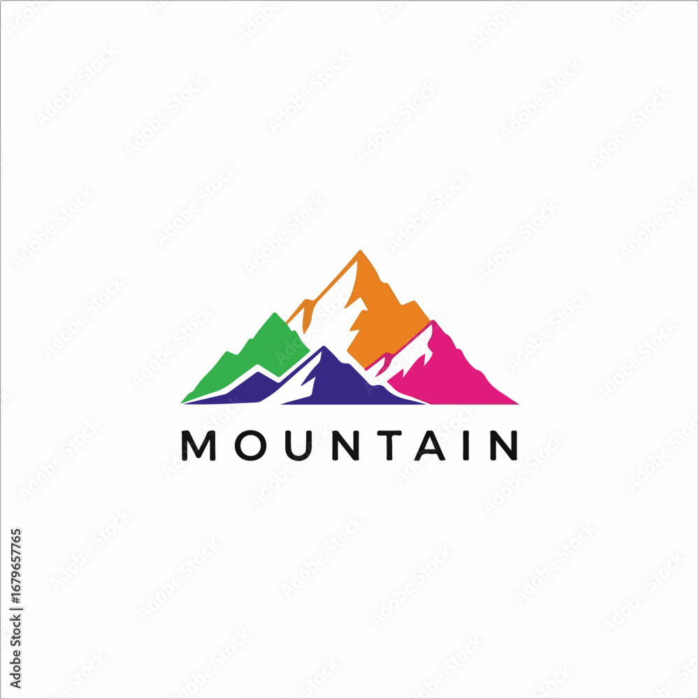 Fototapeta premium Mountain logo design