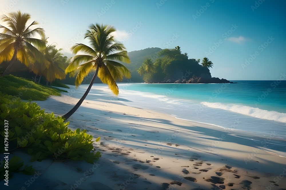 Obraz premium palm trees on the beach